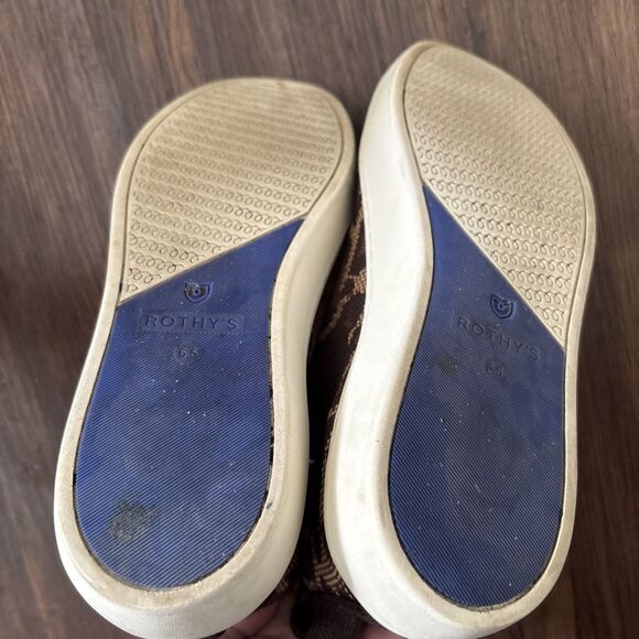 Rothy's Chelsea Boot Wildcat High Top Sneaker Brown Y2K Soho Vegan Boho EUC s6.5 - Picture 5 of 7